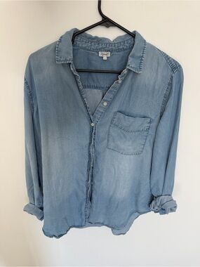 Kismet Light Blue Denim Button-Down Shirt